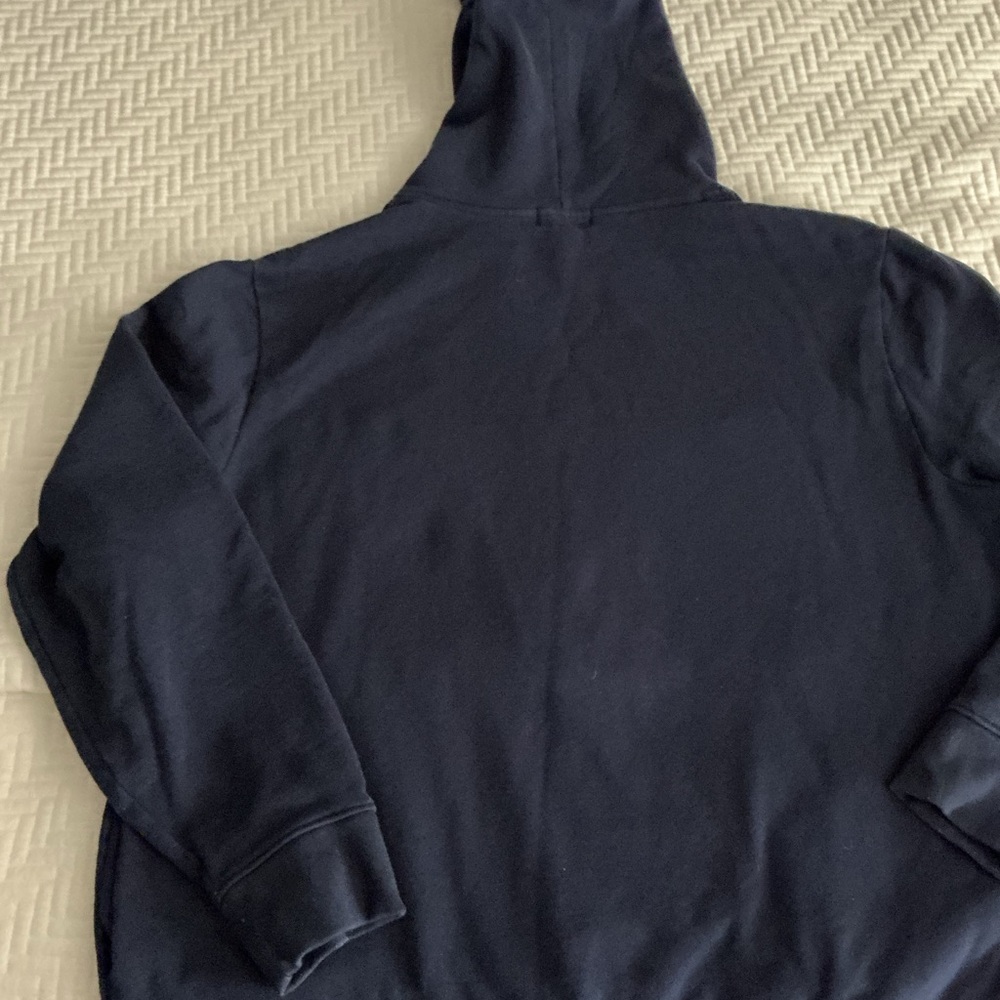 POLO RALPH LAUREN navy blue hoodie with iconic Polo Bear holding a football xl - Picture 5 of 5